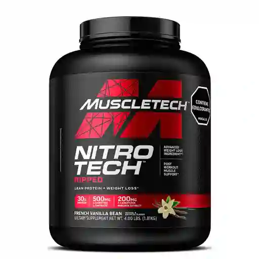 Muscletechformula Nitro Tech Ripped Vainilla X 4 Libras