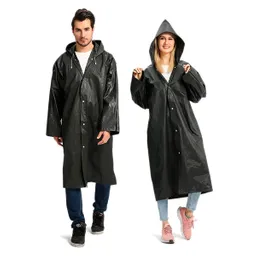 Kit X6 Carpa Capa Adulto Impermeable Lluvia Eva Botones Negro