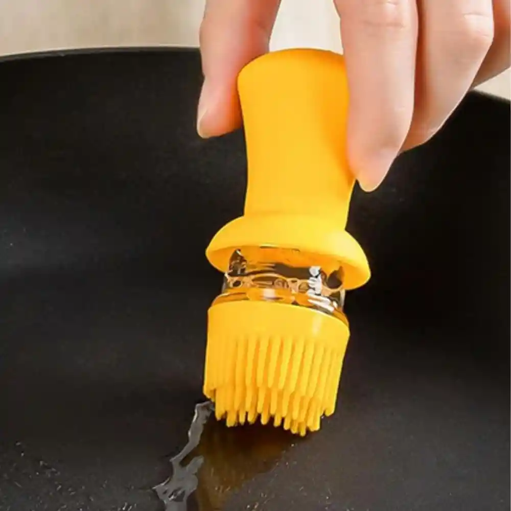 Dispensador De Aceite Con Brocha Silicona