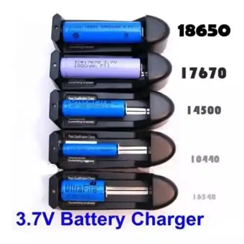 Cargador Para Baterias 18650,16340, 26650, 14500, 10440