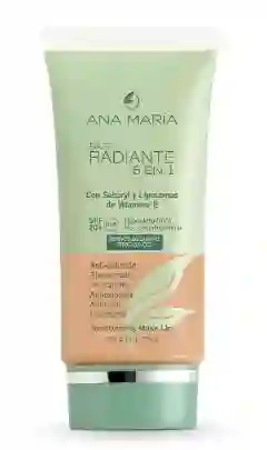 Ana Maria Base Radiante 6 En 1 Tono Medio Oscuro 50g