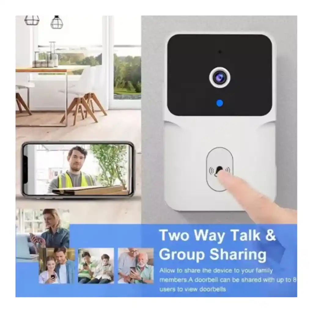 Timbre Inalambrico Con Camara Timbre Inteligente
