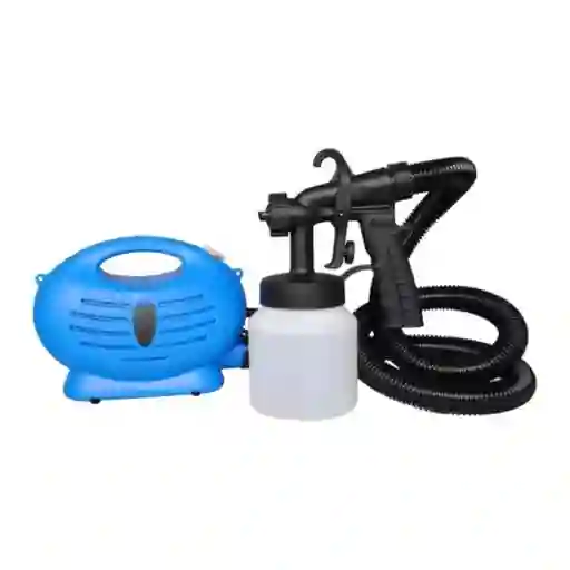 Pistola Para Pintar Compresor Paint Spray Sopladora Zoom Color Azul 110v