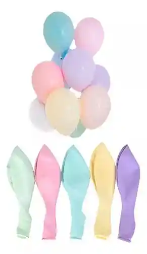 Globos Látex Color Pastel R12 Paquete Surtido X50 Unidades