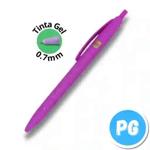 Esfero Kiut Retractil 0.7mm Morado