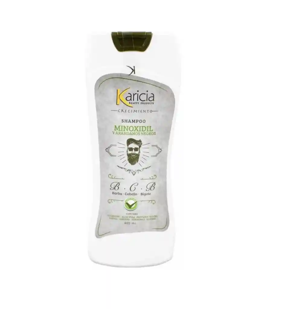 Shampoo Karicia Con Minoxidil Y Arandanos Negros