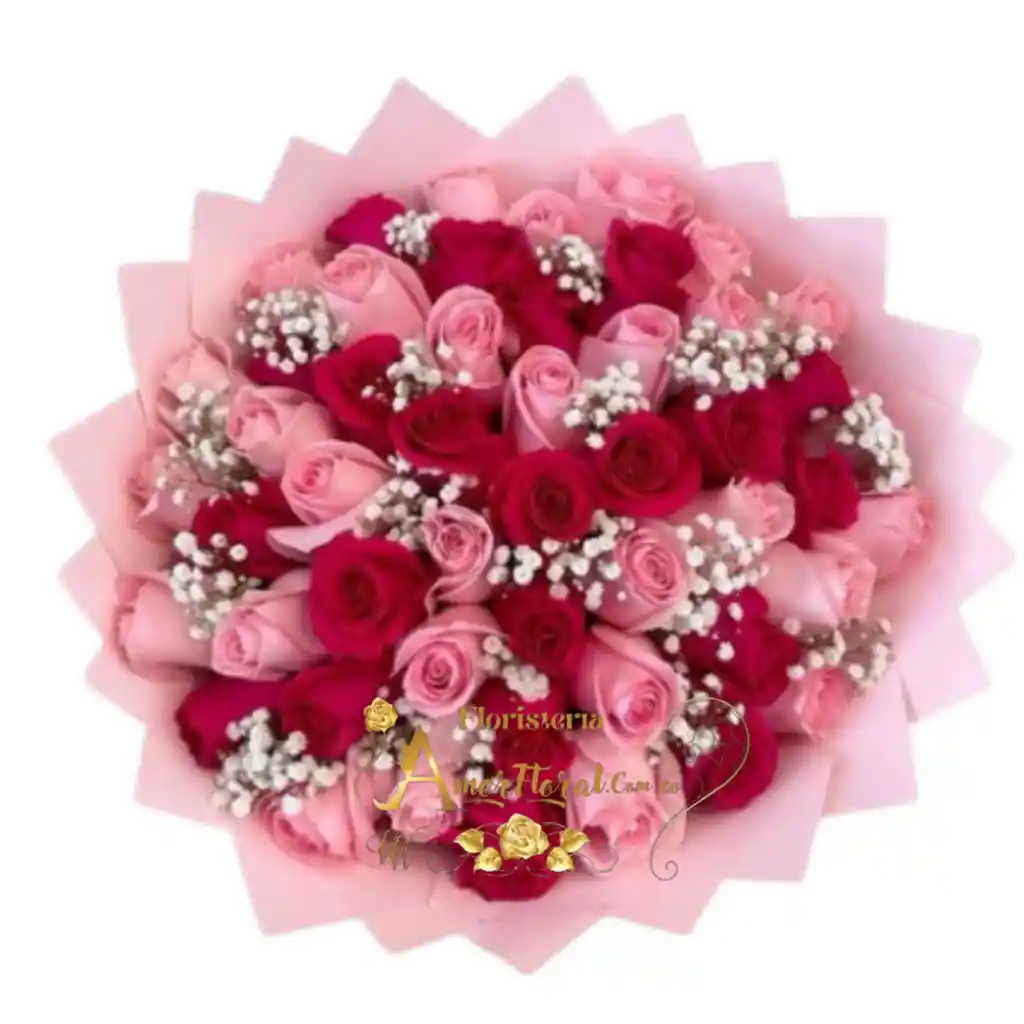 50 Rosas En Bouquet