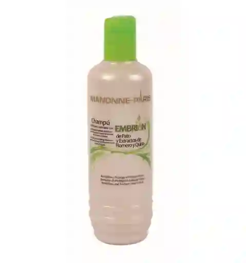 Champu (shampoo) Embrion Pato Romero Y Quina (anticaida) 320ml Manonne Paris