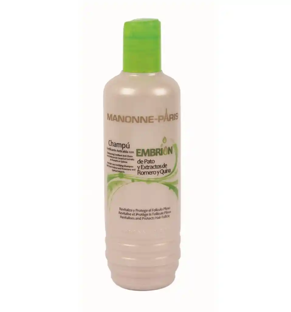 Champu (shampoo) Embrion Pato Romero Y Quina (anticaida) 320ml Manonne Paris