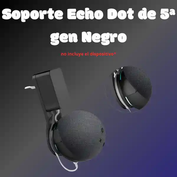 Soporte Negro Echo Dot 5 Generacion