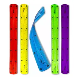 Regla Plastica 30cm Flexible Ruler