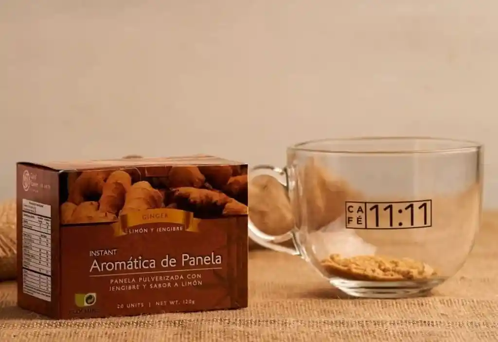 Infusión De Panela Sabor Jengibre, Miel Y Limón
