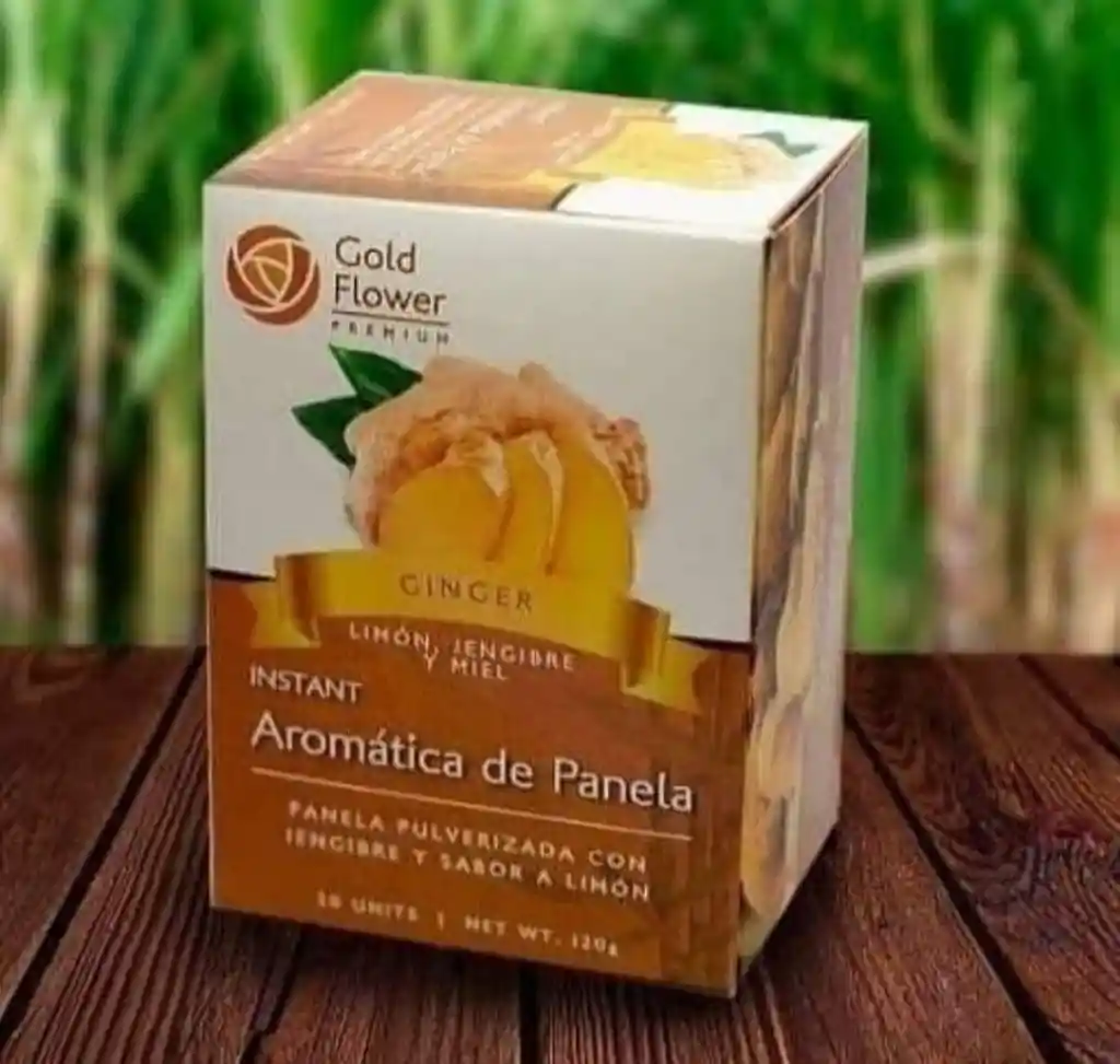 Infusión De Panela Sabor Jengibre, Miel Y Limón