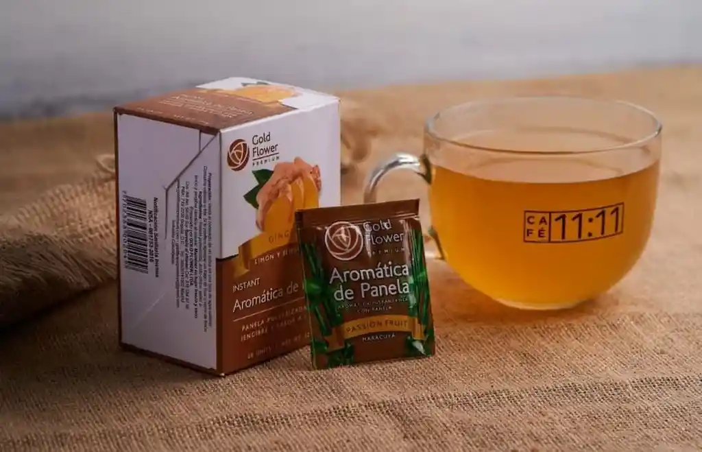 Infusión De Panela Sabor Jengibre, Miel Y Limón