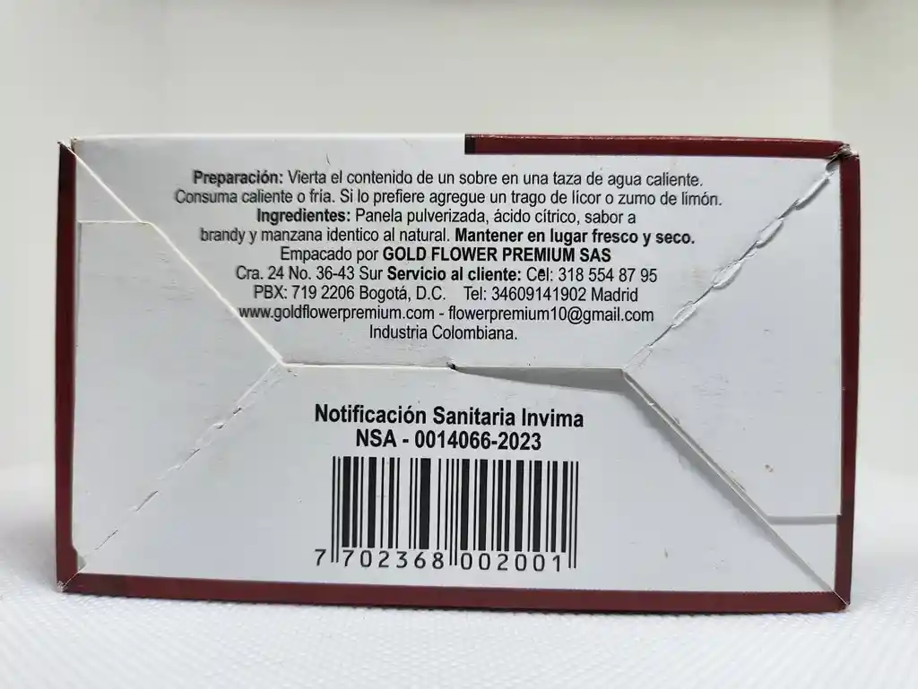 Infusión De Panela Sabor Brandy Y Manzana