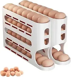 Organizador De Huevos Dispensador Rodante 24