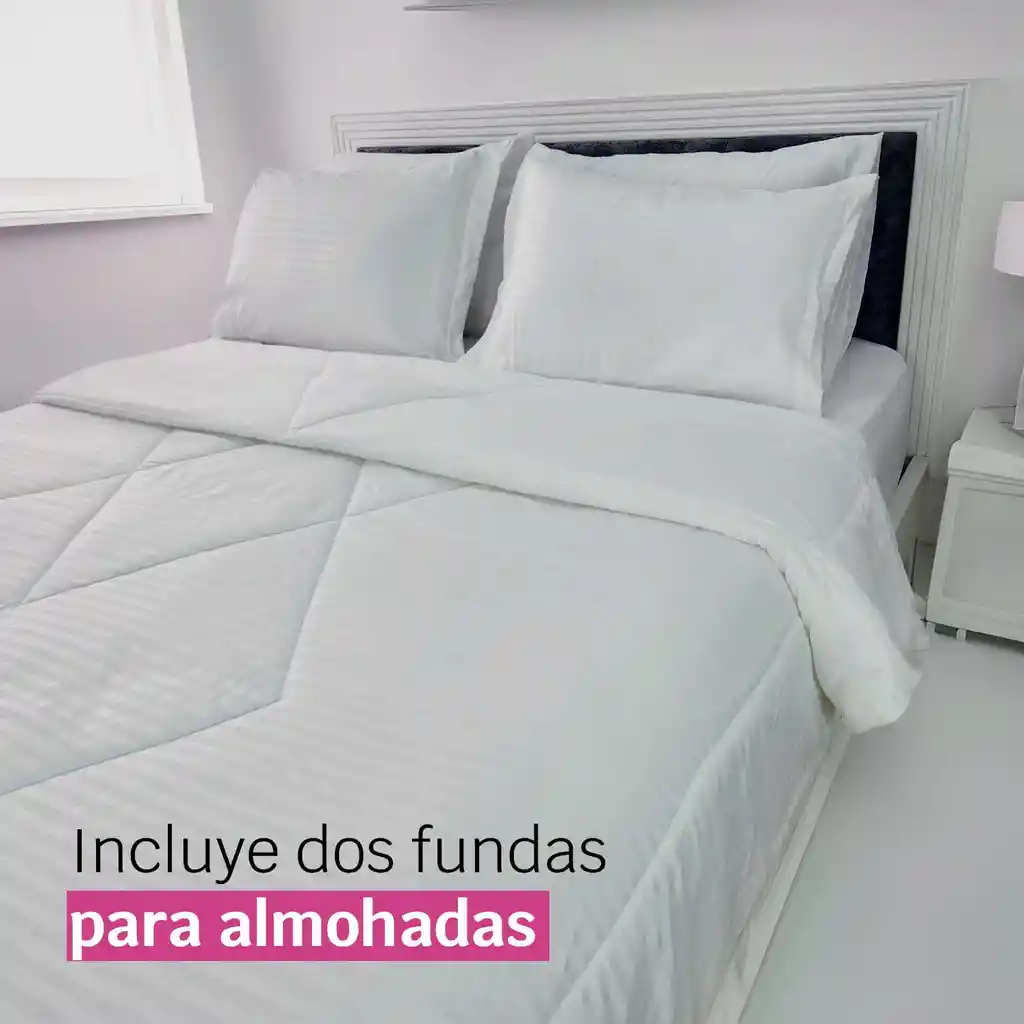 Edredón Cubrelecho Doble Faz Para Cama Doble (140x190 Cm)