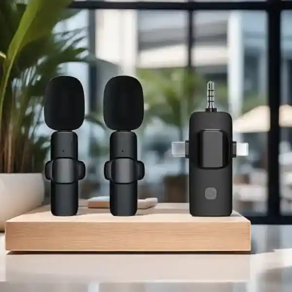 Microfonos Inalambricos Para Iphone, Android Y Camara | 2 En 1