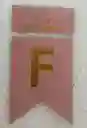 Letrero Feliz Cumpleaños Rosa Metalizado Escarchado / Banderin Feliz Cumpleaños