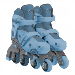 Patines En Línea 2 En 1 Azul Ajustables Para Niños
