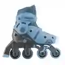 Patines En Línea 2 En 1 Azul Ajustables Para Niños