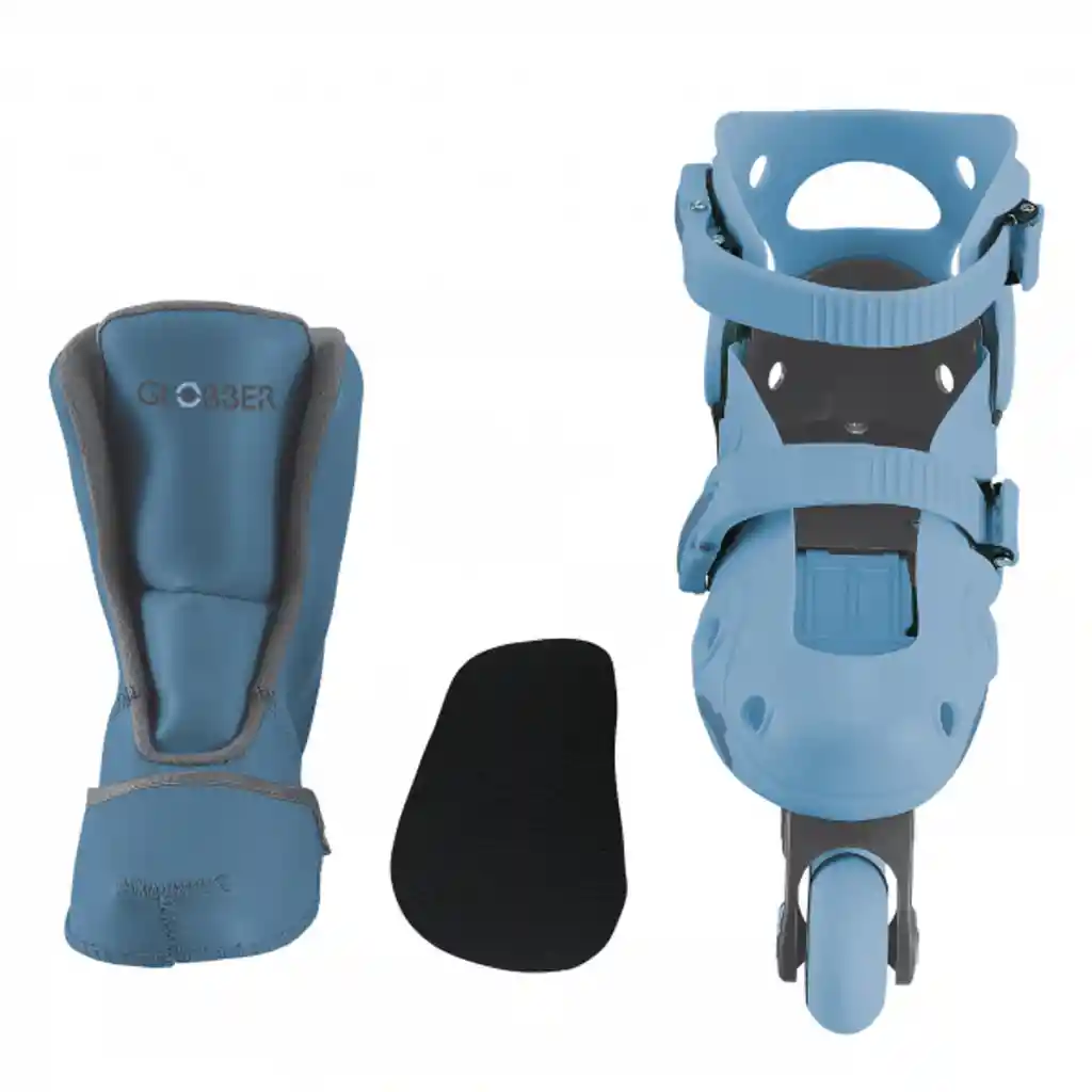 Patines En Línea 2 En 1 Azul Ajustables Para Niños