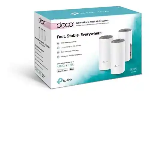 Tp-link Sistema Wifi Mesh Para Hogar Deco E4 (3-pack) Ac1200