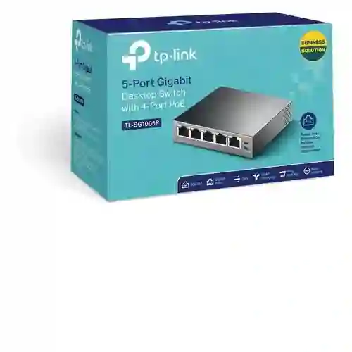 Switch Tp Link De 5 Puertos Gigabit 4 Puertos Poe Tl-sg1005p