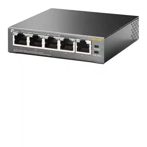 Switch Tp Link De 5 Puertos Gigabit 4 Puertos Poe Tl-sg1005p