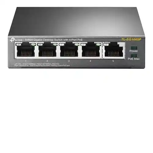 Switch Tp Link De 5 Puertos Gigabit 4 Puertos Poe Tl-sg1005p
