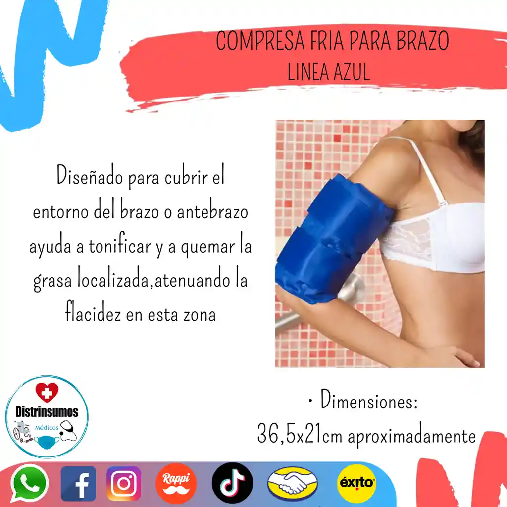Compresa Fria Para Brazos En Gel