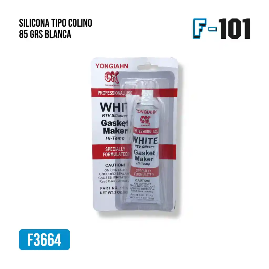 Silicona Tipo Colino 85 Grs Blanca