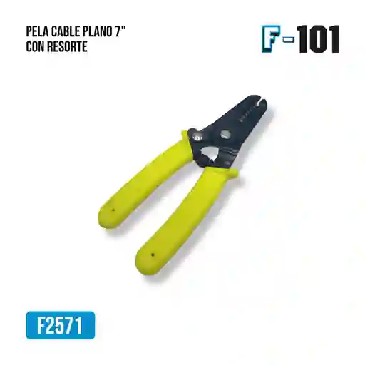 Pela Cable Plano 7" Con Resorte