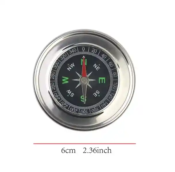 Brújula Precisión Magnética De Metal Diámetro 6cm