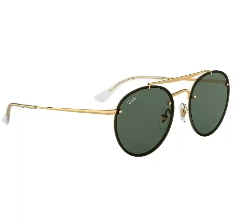 Gafas De Sol Ray Ban Rb3614 Double Bridge Green Lens Originales