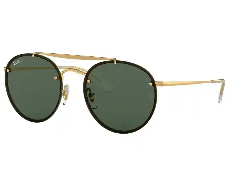 Gafas De Sol Ray Ban Rb3614 Double Bridge Green Lens Originales
