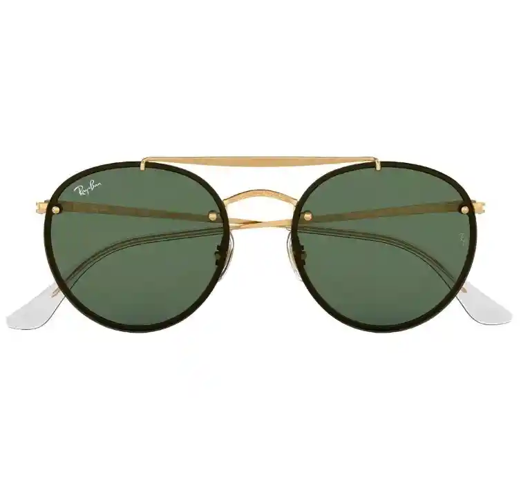 Gafas De Sol Ray Ban Rb3614 Double Bridge Green Lens Originales