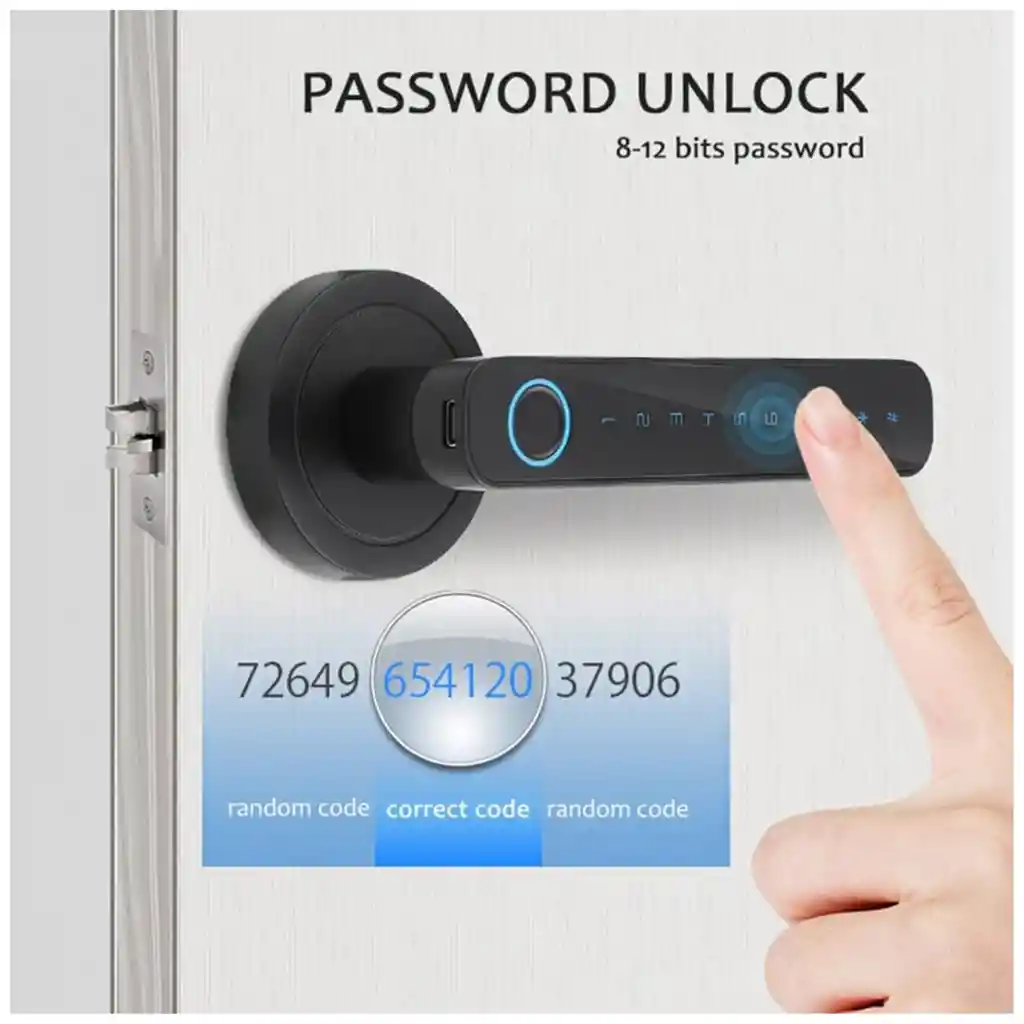 Cerradura De Puerta Inteligente Con Huella Dactilar
