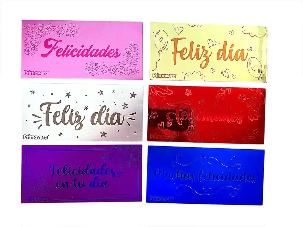 Lluvia De Sobre Felicidades Diseños Surtidos X 2 Unidades