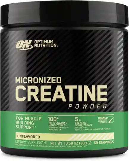 Creatina Monohidratada Optimun Nutrition 60 Serivcios