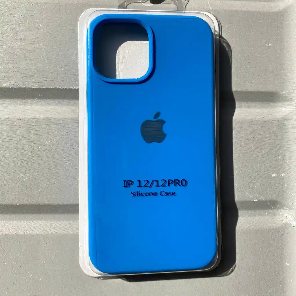 Forro Iphone 12 / 12 Pro / Silicona Azul