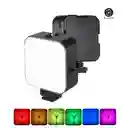 Panel Led Rgb Con Pinza Para Celular | Luz Para Fotos Recargable Ay-83