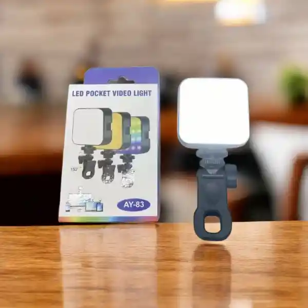 Panel Led Rgb Con Pinza Para Celular | Luz Para Fotos Recargable Ay-83
