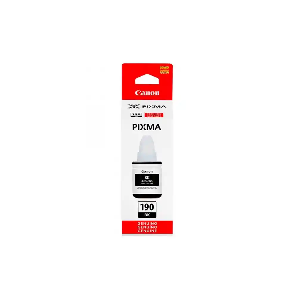 Tinta Gi-190 Canon Original Negra 135ml Para Impresora Pixma G1100 G1110 G2100 G2110 G2111 G3100,