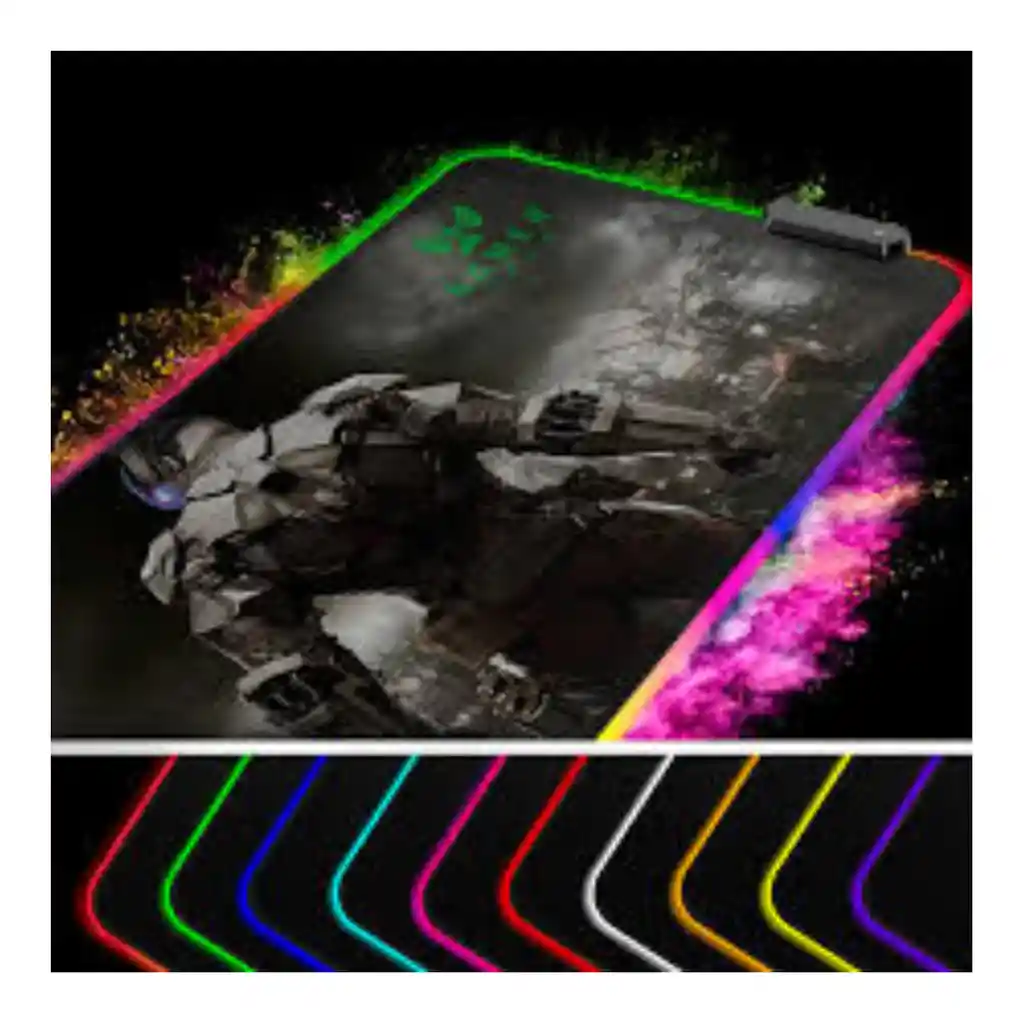 Pad Mouse Gamer Extra Grande Con Luz Rgb