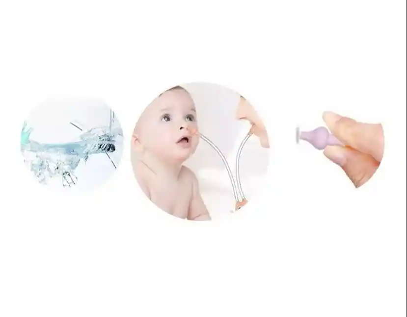 Saca Mocos Succionador Nasal Amarillo + Termometro Digital Para Bebes