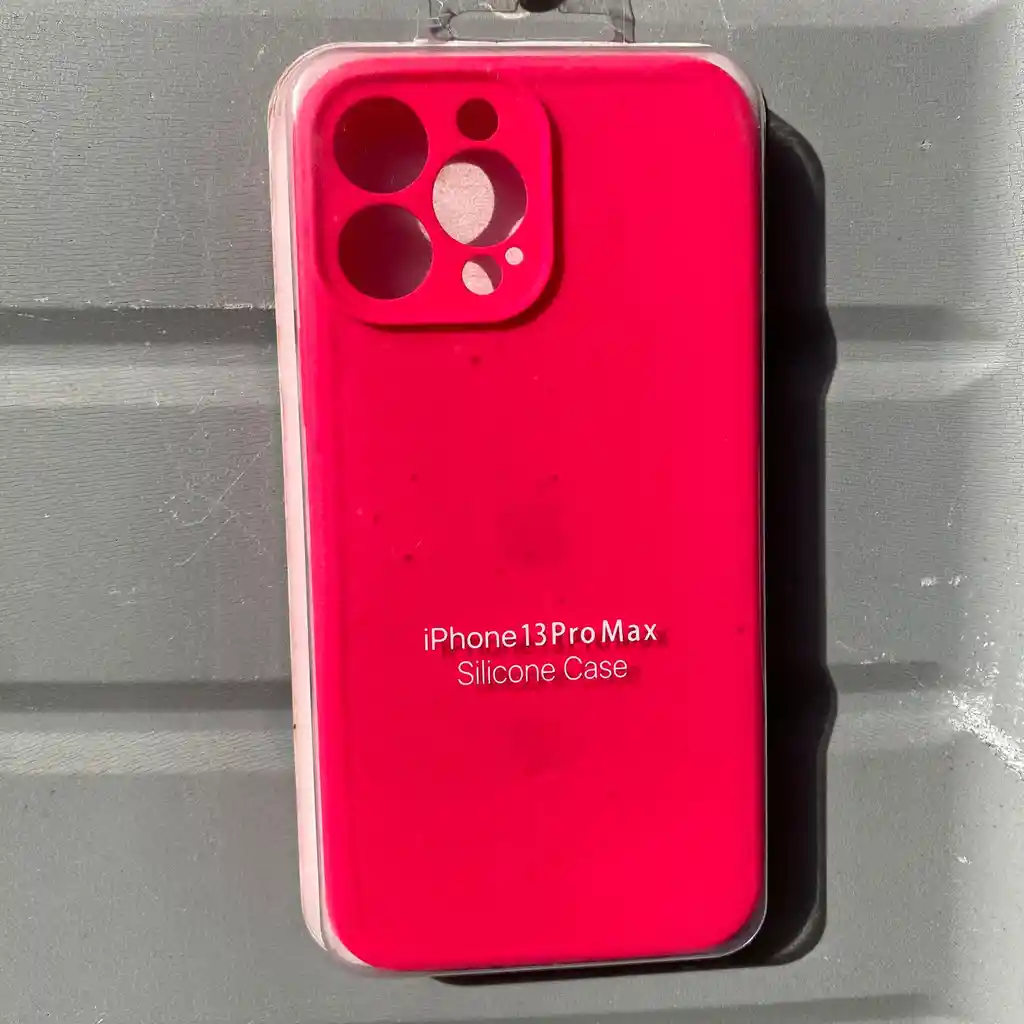 Forro Iphone 13 Pro Max / Silicona Rosado