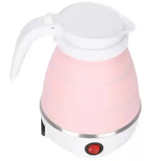 Calentador Hervidor De Agua Plegable Eléctrico Rosado