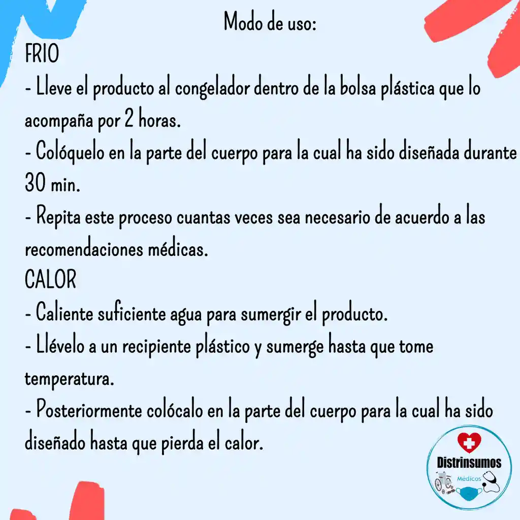 Compresa Fria Para Pierna En Gel