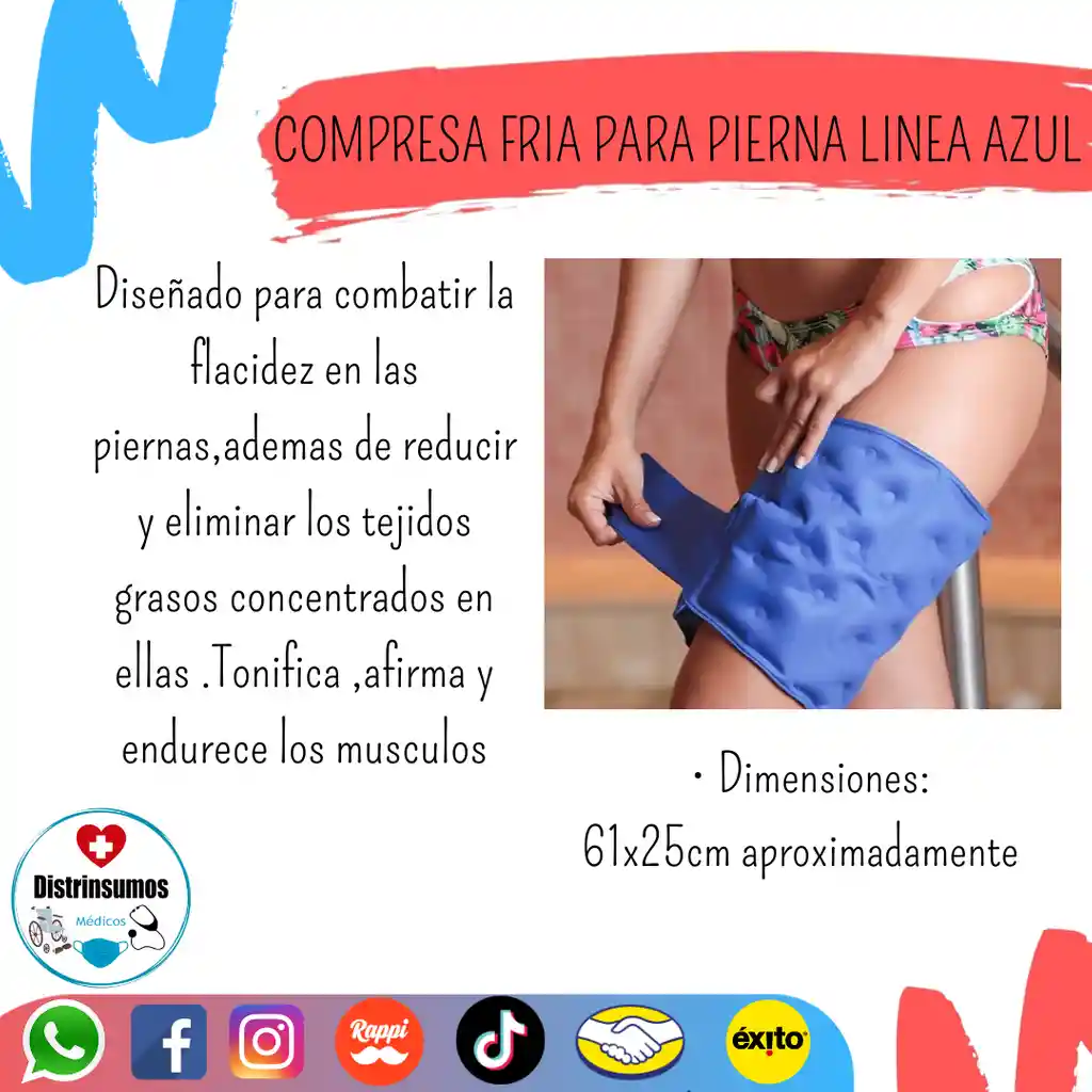 Compresa Fria Para Pierna En Gel